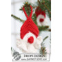 Nez Rouge par DROPS Design - Père Noël au Crochet Patron 8cm