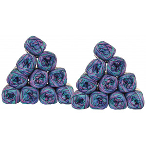 Mayflower Cotton 8/4 Lot de 20 Pelotes Imprimé 1508 Chewing-gum