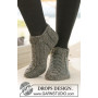 Feuille à la Cheville par DROPS Design - Patron de Chaussettes Tricotées Pointures 35-43