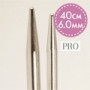 Drops Pro Aiguilles à Tricoter Circulaires Fixes Laiton 40cm 6,00mm / 15.7in US10