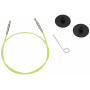 KnitPro Câble pour Aiguilles Circulaires Interchangeables 35cm (Devient 60cm avec aiguilles) Vert
