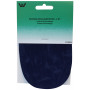 Patchs de coude en faux cuir ovale Bleu Marine 10x15cm - 2 pces