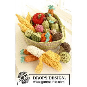 Tutti frutti par DROPS Design - Patron de légumes et de fruits au crochet