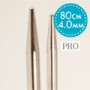 Drops Pro Aiguilles à Tricoter Circulaires Fixes Laiton 80cm 4,00mm / 31.5in US6