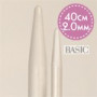 Drops Basic Aiguilles à Tricoter Circulaires Aluminium 40cm 2,00mm / 15.7in US0
