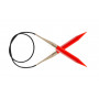KnitPro Trendz Aiguilles Circulaires Acrylique 60cm 12,00mm / 23.6in US17 Red