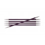 KnitPro Zing Aiguilles à tricoter à double pointe Aluminium 15cm 6,00mm / 5.9in US10 Purple Velvet