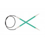 KnitPro Zing Aiguilles à tricoter circulaires Aluminium 60cm 8,00mm / 23.6in US11 Emerald