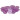 Infinity Hearts Bouton Acrylique Violet 19mm - 20 pcs