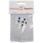 Infinity Hearts Glue-on roller eyes 10mm - 5 sets
