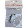 Yeux de sécurité Infinity Hearts / Yeux Amigurumi Transparents 10mm - 5 pcs