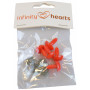 Infinity Hearts Safety Eyes / Amigurumi Eyes Snout Red 18x13mm - 5 pcs