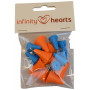 Infinity Hearts Stitch Stopper / Stick Protector pour bâtonnets de taille 2 et 5.5mm - 16 pcs