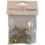 Infinity Hearts Chaîne de Sac Argent 122cm - 1 pce