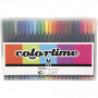 Colortime Fineliner Feutres Couleurs Assorties 0,6-0,7mm - 24 pces