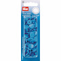 Prym Color Snaps Boutons-pression Plastique Rond Bleu acier 12,4mm - 30 pcs