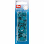 Prym Colour Snaps Push Pins Plastic Round Dark Turquoise 12.4mm - 30 pcs.