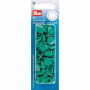 Prym Colour Snaps Push Pins Plastic Round Green 12.4mm - 30 pcs.