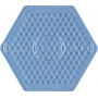 Hama Plaque Midi Hexagonal Petit Transparent 8x9cm - 1 pce