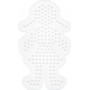 Hama Plaque Midi Fille Blanc 12,5x7,5cm - 1 pce