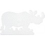 Hama Plaque Midi Rhinocéros Blanc 16x9cm - 1 pce
