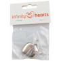 Infinity Hearts Clip de bretelle Métal Cœur - 1 pc
