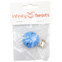 Infinity Hearts Pinces à Suspendre Bois Bleu - 1 pce