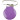 Infinity Hearts Clip de Bretelle Rond Violet - 1 pc