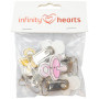 Infinity Hearts Clips de Bretelle avec Sucettes Ass. couleurs - 6 pcs