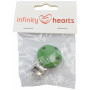 Infinity Hearts Pinces à Suspendre Bois Vert - 1 pce