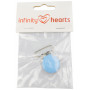 Infinity Hearts Clip de Bretelle Rond Bleu clair - 1 pc