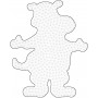 Hama Plaque Midi Hippopotame Blanc 12,5x15,5cm - 1 pce