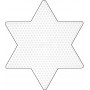 Hama Plaque Midi Étoile Grand Blanc 16,5x14,5cm - 1 pce