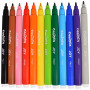 Marqueurs/crayons Carioca Ass. couleurs 2,6mm - 12 pcs