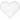 Hama Midi Beadboard Heart Small White 9x7,5cm - 1 pièce