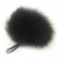 Pompom Tassel Tassel Rabbit Hair Black 90 mm