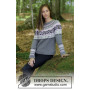 Telemark by DROPS Design - Patron de Pull tricoté Norvégien Multicolore tailles S - XXXL