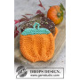 Roasted Pumpkin by DROPS Design - Patron de Porte-Pots tricotés Halloween