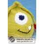 Eye Smile by DROPS Design - Patron de Chapeau Monstre Tricoté avec Antennes, Yeux et Bouche tailles 1 mois - 4 ans