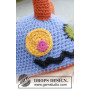 Crazy Eyes by DROPS Design - Patron de Chapeau de Monstre Crochet avec Cornes, Yeux et Bouche tailles 3 - 12 ans