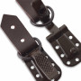 Prym Fur Hooks / Fur Hook Clips Leather Brown - 2 pcs.