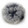 Pompom Tassel Tassel Rabbit Hair Grey 100 mm