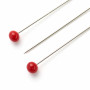 Prym Push Pins Glass Head Red 0.6x30mm - 5 g