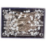 Prym Push Pins Glass Head White 0.6x30mm - 10g