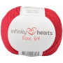 Infinity Hearts Rose 8/4 Cotton Unicolore 21 Rouge Foncé/Bordeaux