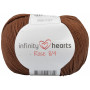 Infinity Hearts Rose 8/4 Cotton Unicolore 228 Marron Foncé