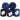 Infinity Hearts Dahlia fil tissu excédentaire 09 Nuances de Bleu Foncé - 1 pce