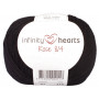 Infinity Hearts Rose 8/4 Cotton Unicolore 01 Noir