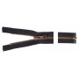 YKK Split Zipper Antique Brass 45cm 6mm Black