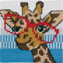 Permin Kit de broderie pour enfants Drawn on Stramaj Giraffe 25x25cm